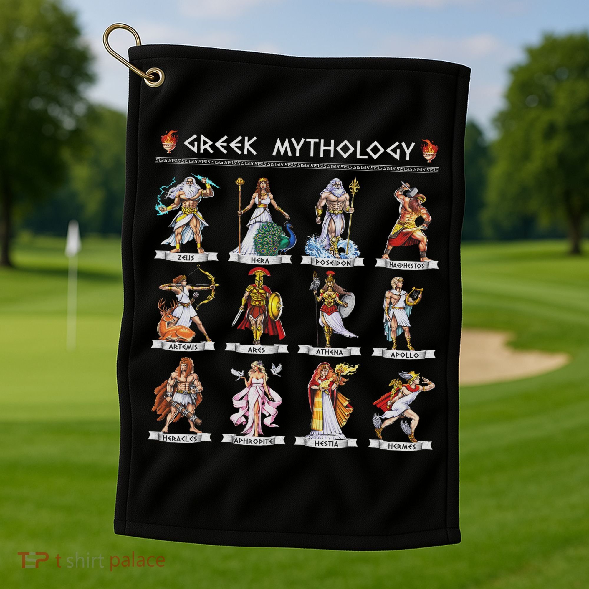 Greek Mythology Gods Ancient Greece Golf Towel