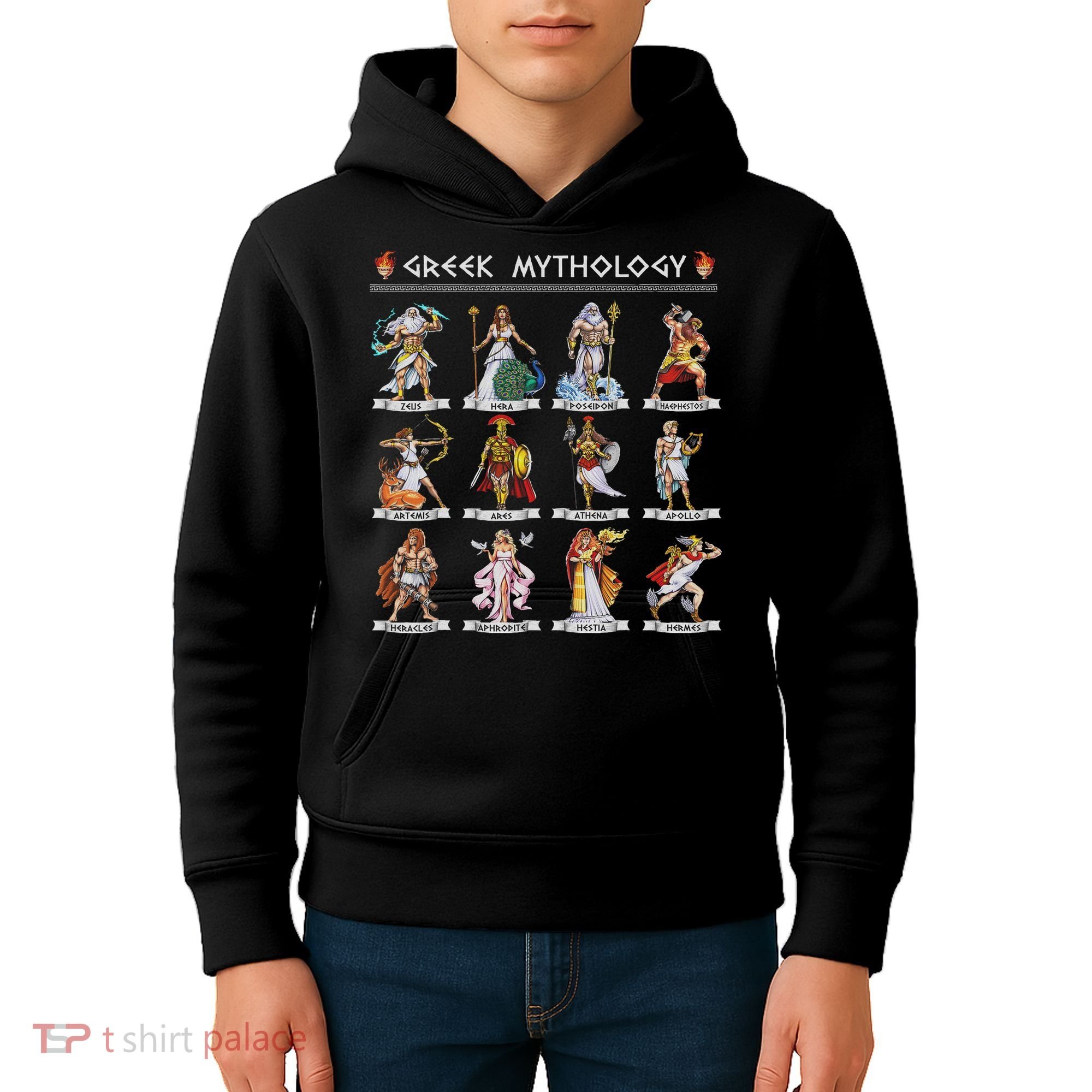 Greek Mythology Gods Ancient Greece Kids Hoodie