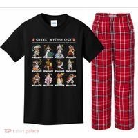 Greek Mythology Gods Ancient Greece Kids Plaid Pajama Set thumb 0