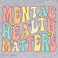 Groovy Mental Health Matters Human Brain Illness Awareness Women's Sweatshirt thumb 2