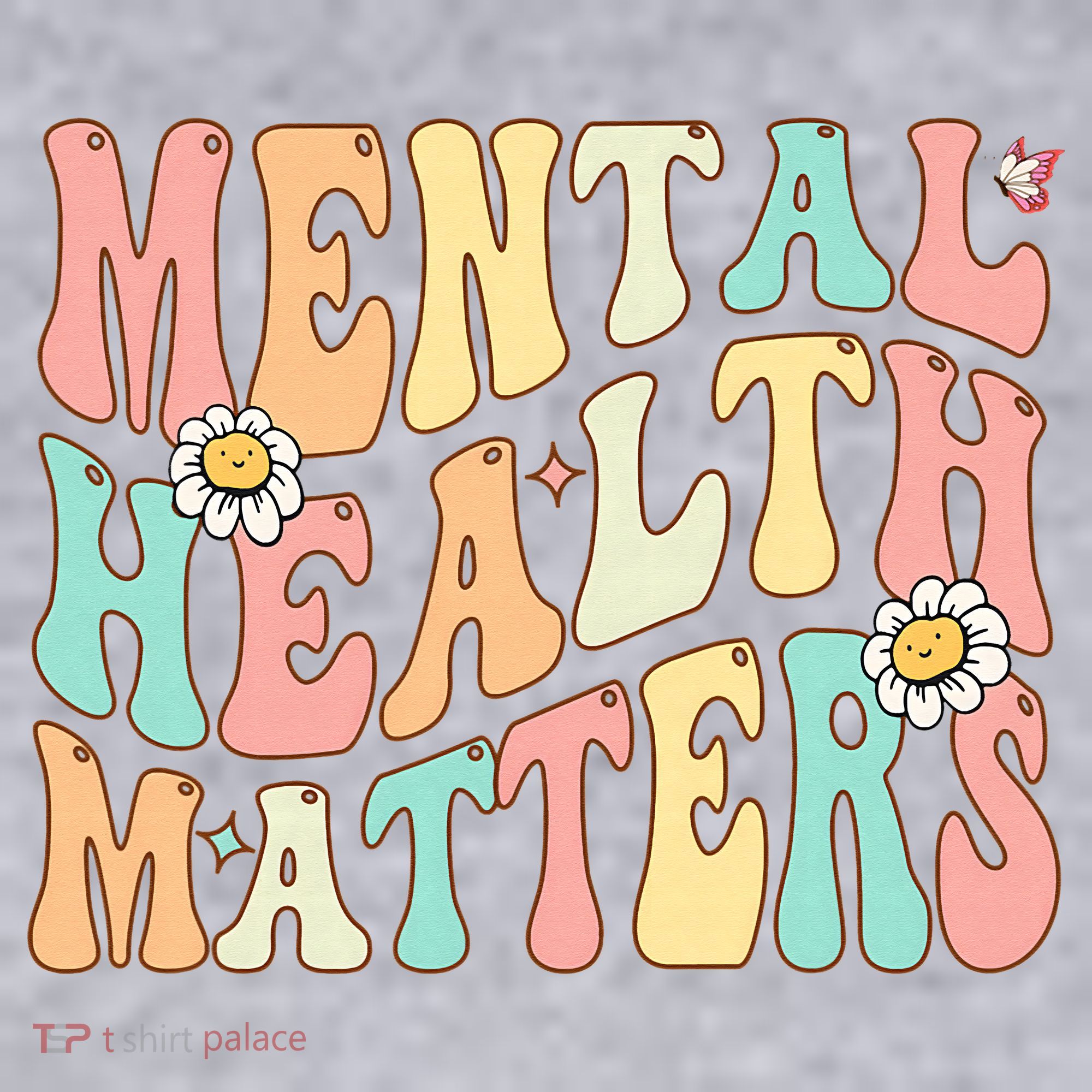 Groovy Mental Health Matters Human Brain Illness Awareness Women's Sweatshirt