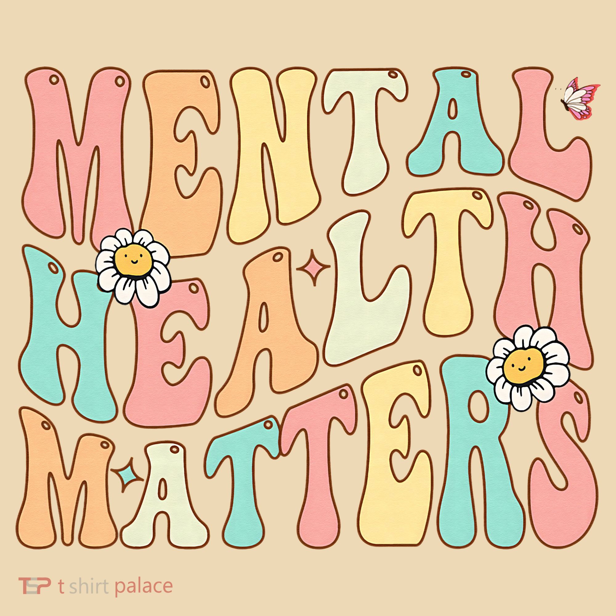 Groovy Mental Health Matters Human Brain Illness Awareness Tote Bag