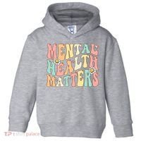 Groovy Mental Health Matters Human Brain Illness Awareness Toddler Hoodie thumb 0