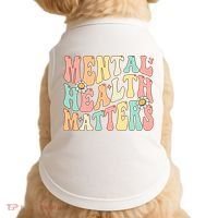Groovy Mental Health Matters Human Brain Illness Awareness Doggie Tank thumb 0