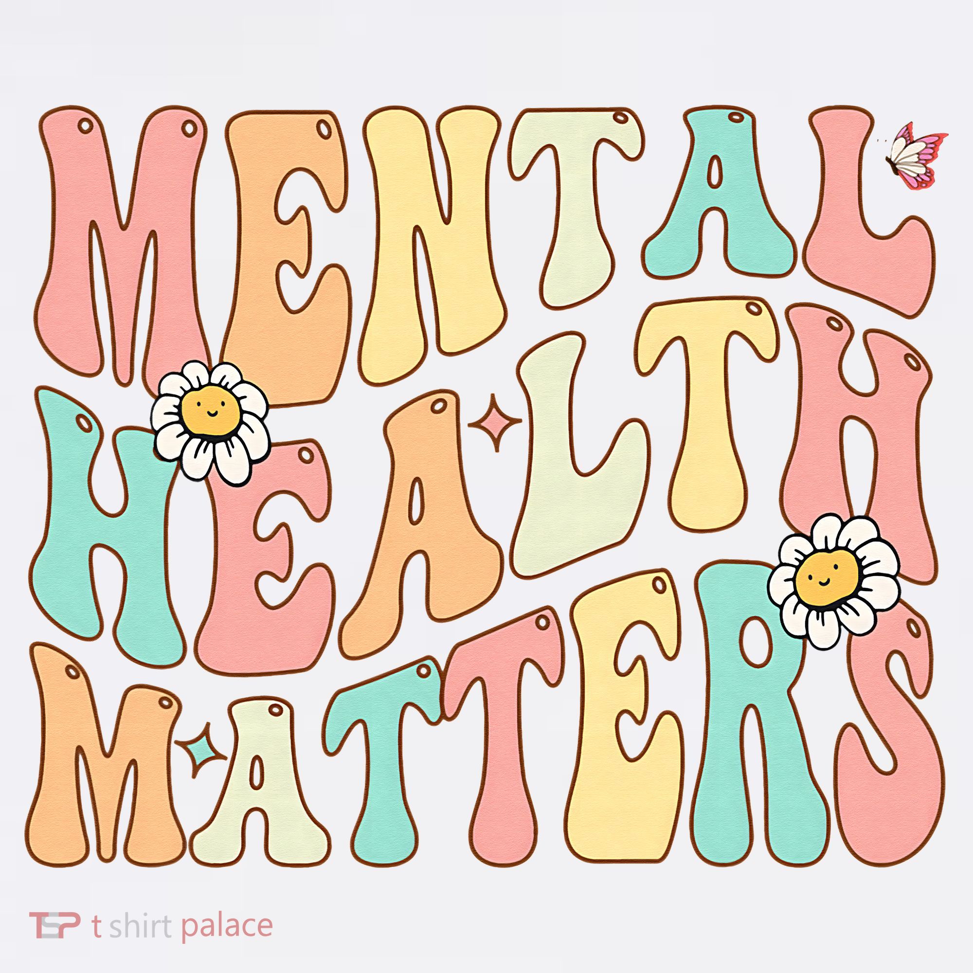 Groovy Mental Health Matters Human Brain Illness Awareness Women's Hoodie