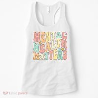 Groovy Mental Health Matters Human Brain Illness Awareness Women's Tank Top thumb 0