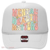 Groovy Mental Health Matters Human Brain Illness Awareness Hat thumb 0