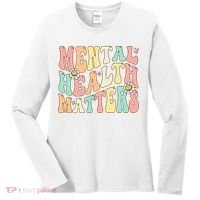 Groovy Mental Health Matters Human Brain Illness Awareness Women's Long Sleeve Shirt thumb 0