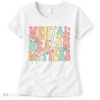 Groovy Mental Health Matters Human Brain Illness Awareness Women's T-Shirt thumb 0