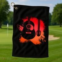 Guitar Musical Instrument Bassist Guitarist Great Gift Golf Towel thumb 1