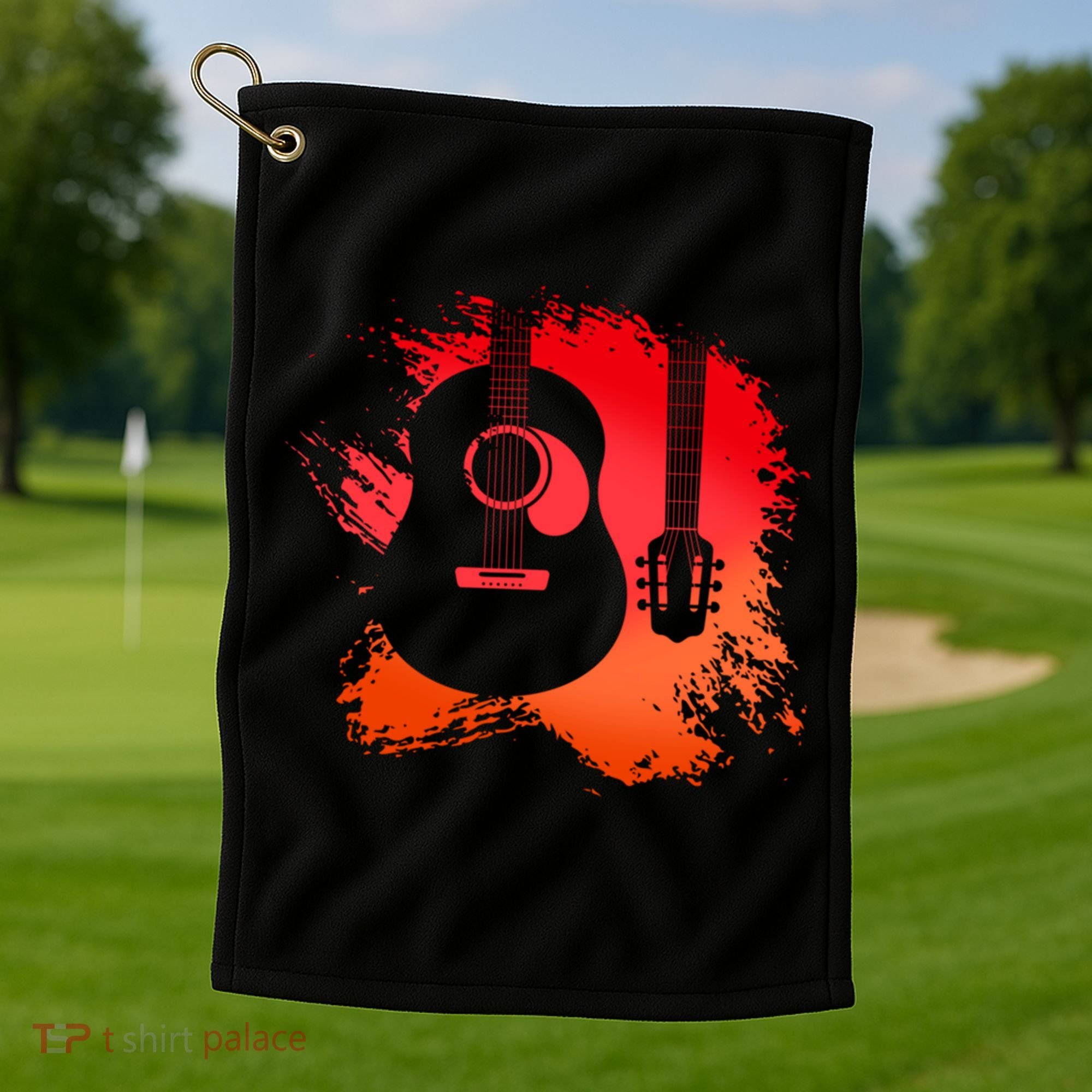 Guitar Musical Instrument Bassist Guitarist Great Gift Golf Towel