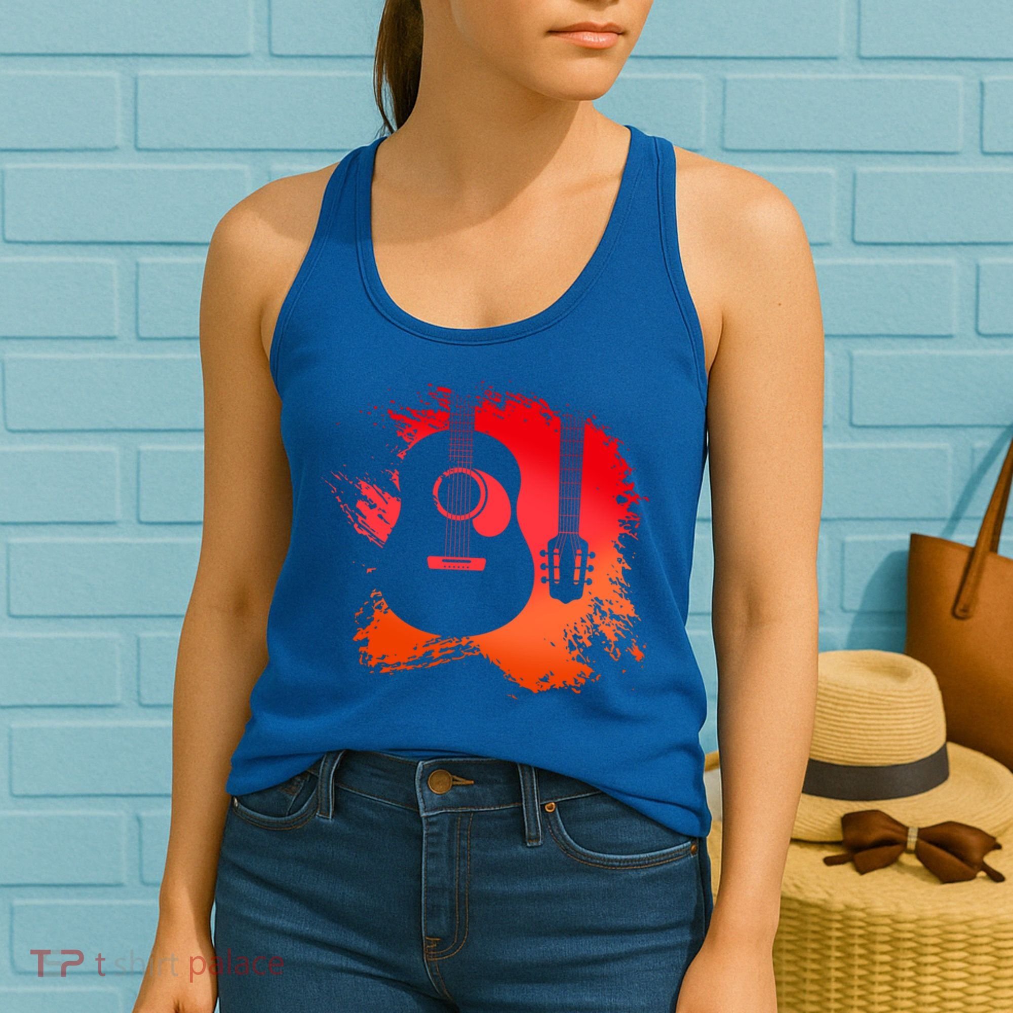Guitar Musical Instrument Bassist Guitarist Great Gift Women's Tank Top