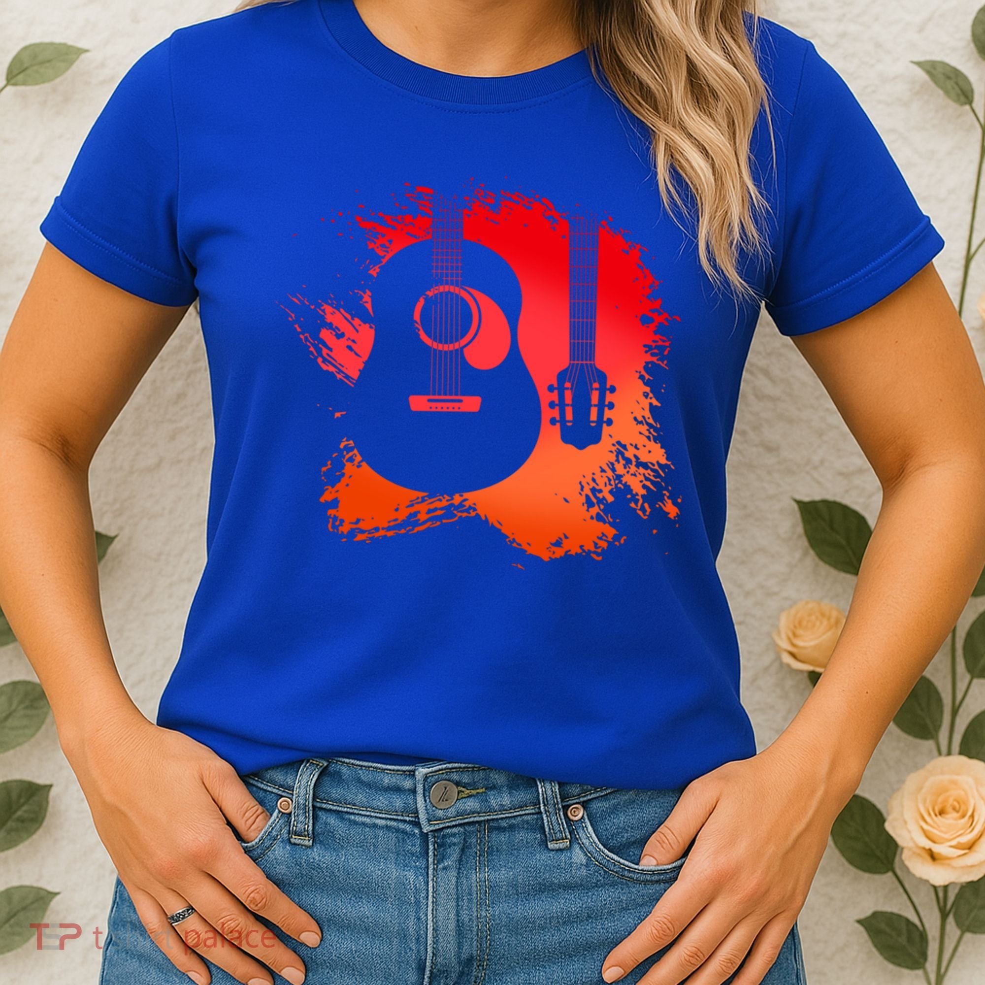 Guitar Musical Instrument Bassist Guitarist Great Gift Women's T-Shirt