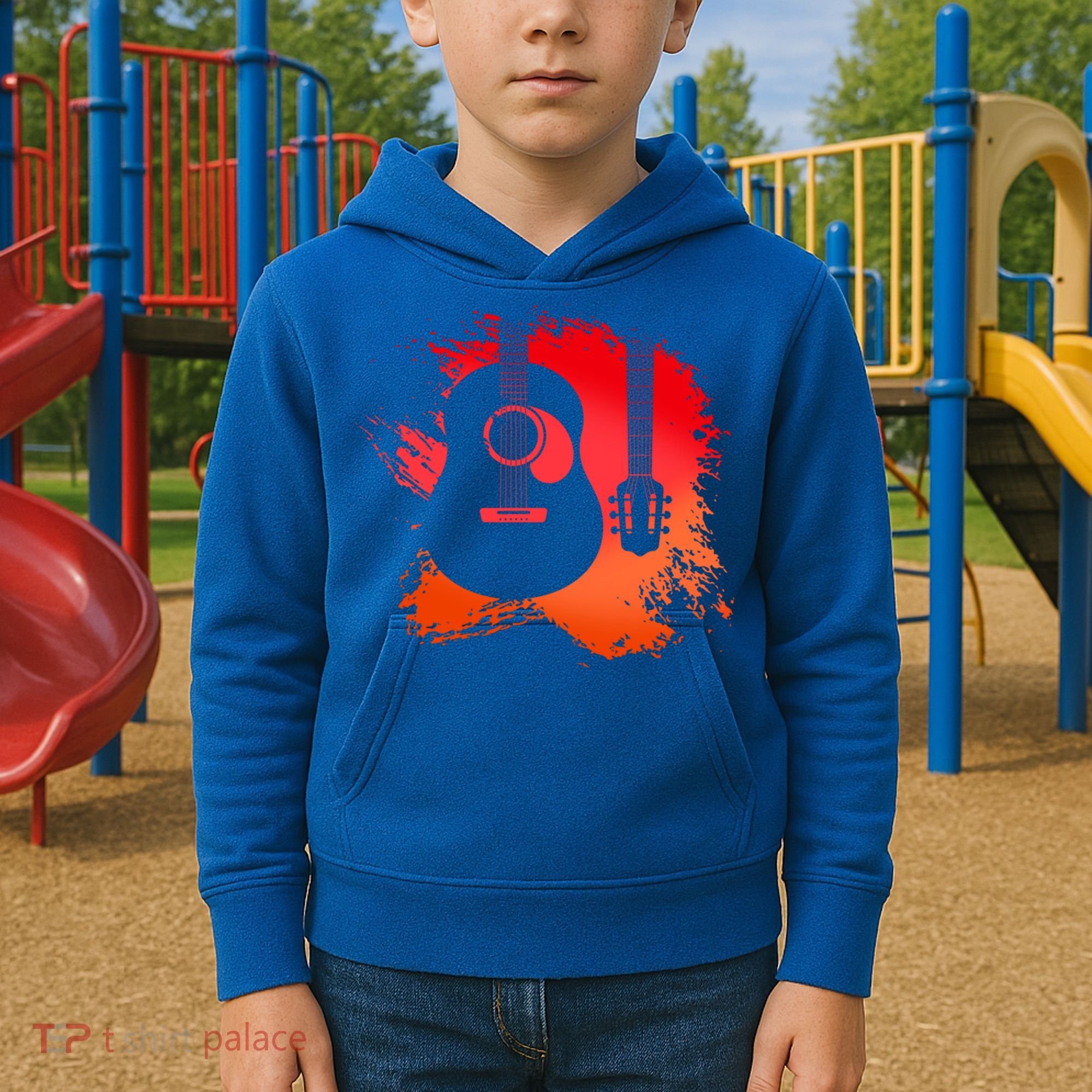 Guitar Musical Instrument Bassist Guitarist Great Gift Kids Hoodie