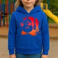 Guitar Musical Instrument Bassist Guitarist Great Gift Kids Hoodie thumb 3