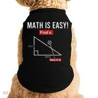 Geometry Math Is Easy Find X Here It Is Triangle Doggie Tank thumb 0