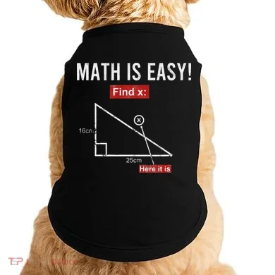 Geometry Math Is Easy Find X Here It Is Triangle Doggie Tank