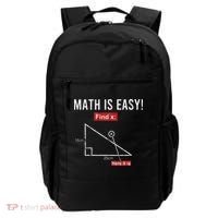 Geometry Math Is Easy Find X Here It Is Triangle Backpack thumb 0
