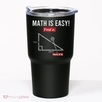 Geometry Math Is Easy Find X Here It Is Triangle Tumbler thumb 0