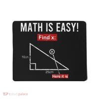 Geometry Math Is Easy Find X Here It Is Triangle Mousepad thumb 0