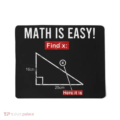 Geometry Math Is Easy Find X Here It Is Triangle Mousepad