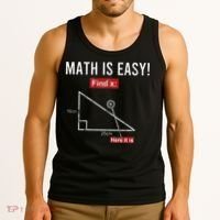 Geometry Math Is Easy Find X Here It Is Triangle Tank Top thumb 3