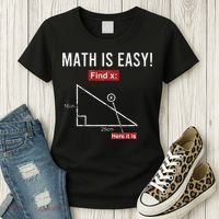 Geometry Math Is Easy Find X Here It Is Triangle Women's T-Shirt thumb 3