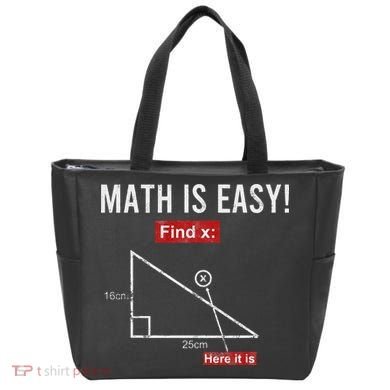 Geometry Math Is Easy Find X Here It Is Triangle Tote Bag