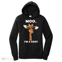 Giraffe Moo Im A Goat Farm Zoo Animal Giraffe Lover Women's Hoodie thumb 0