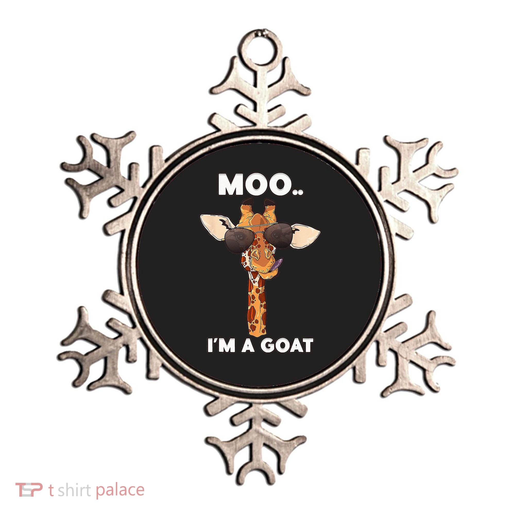 Giraffe Moo Im A Goat Farm Zoo Animal Giraffe Lover Ornament
