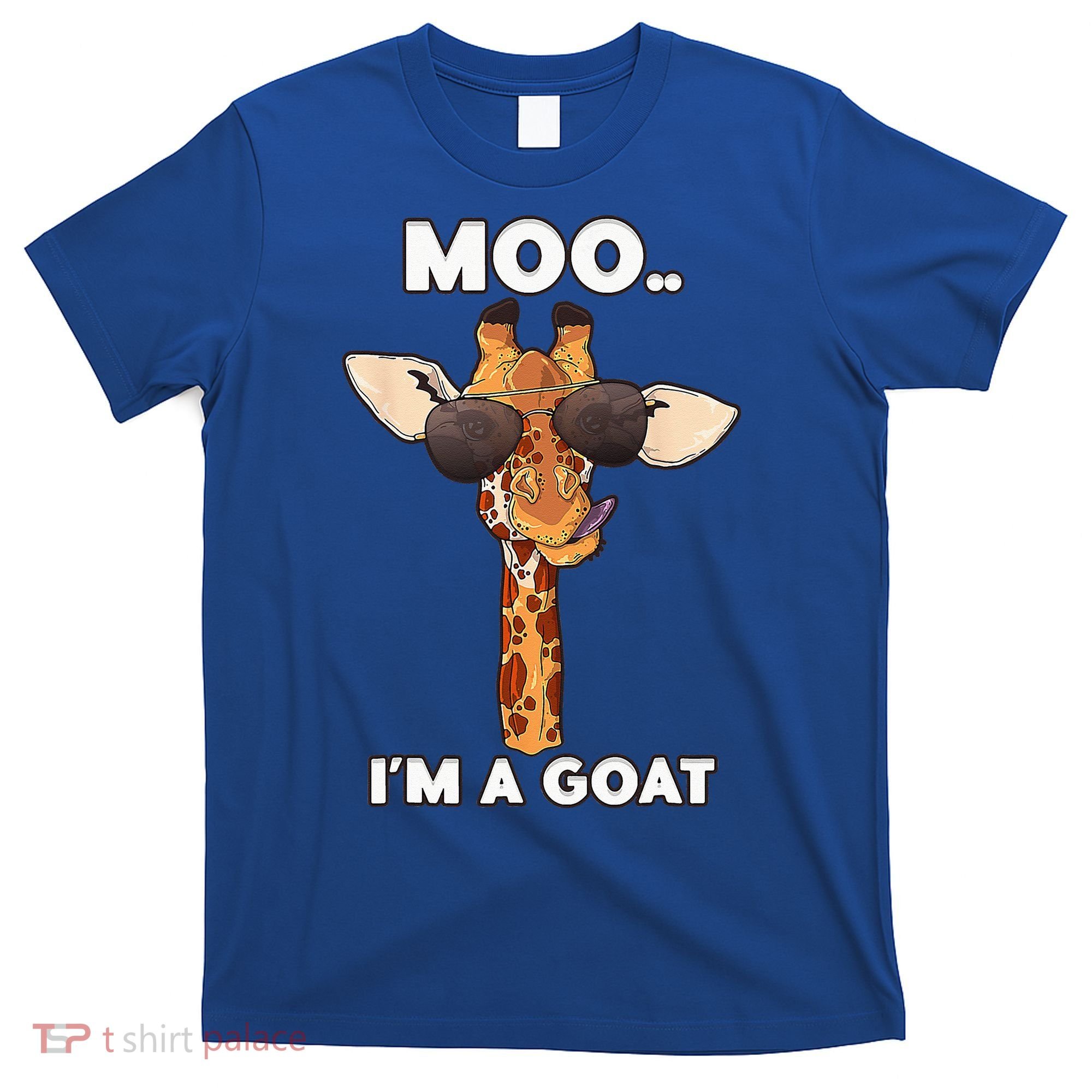 Giraffe Moo Im A Goat Farm Zoo Animal Giraffe Lover T-Shirt