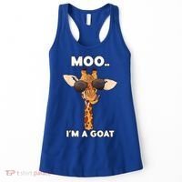 Giraffe Moo Im A Goat Farm Zoo Animal Giraffe Lover Women's Tank Top thumb 0