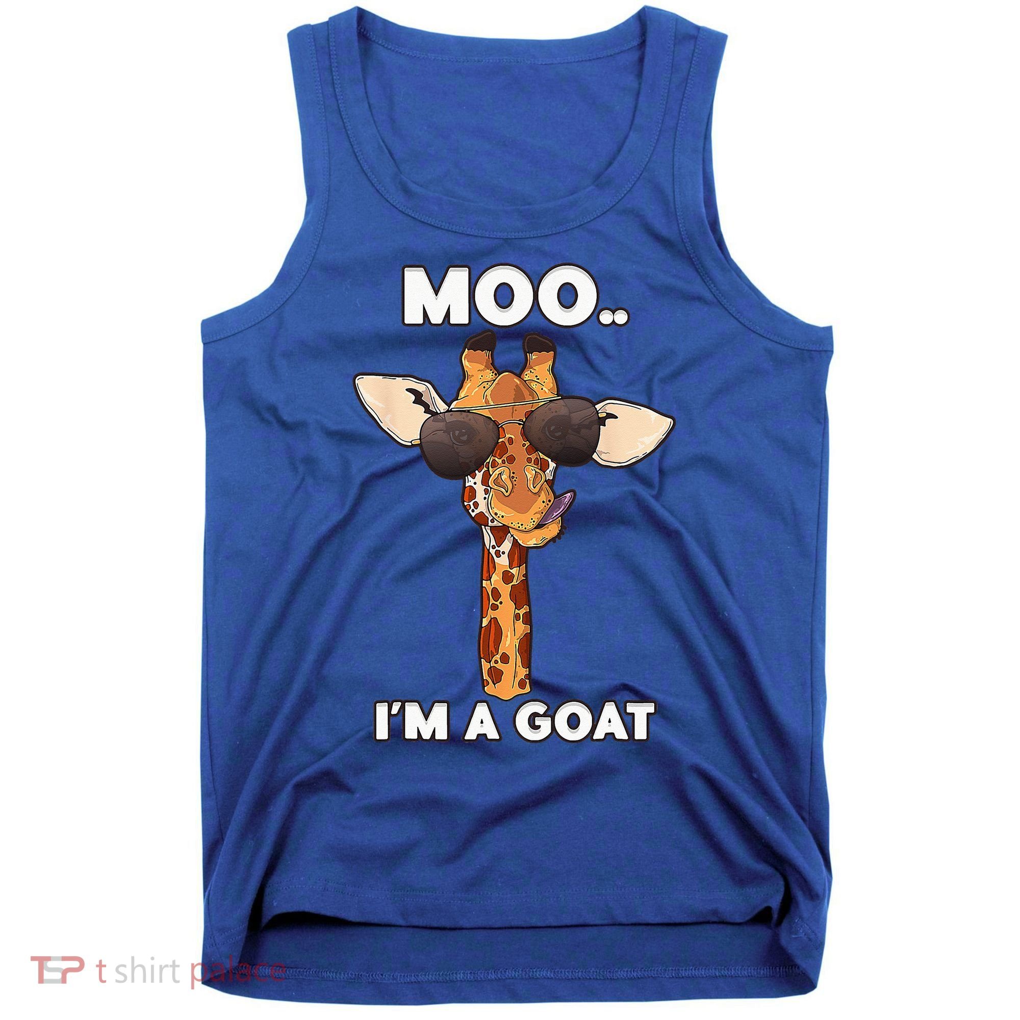 Giraffe Moo Im A Goat Farm Zoo Animal Giraffe Lover Tank Top