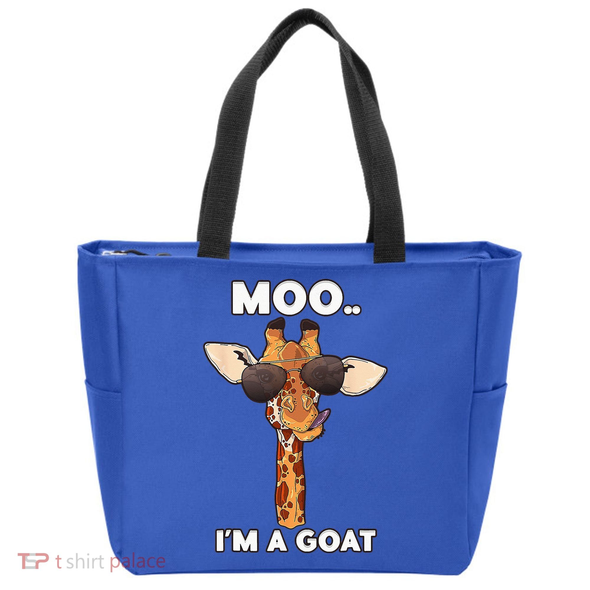 Giraffe Moo Im A Goat Farm Zoo Animal Giraffe Lover Tote Bag
