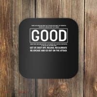 GOOD Motivational Jocko Quote Coaster thumb 0