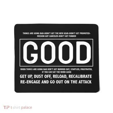 GOOD Motivational Jocko Quote Mousepad
