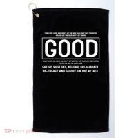 GOOD Motivational Jocko Quote Golf Towel thumb 0