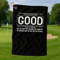 GOOD Motivational Jocko Quote Golf Towel thumb 1