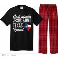 God Made Jesus Saved Texas Raised Texas Pride State Pajama Set thumb 0