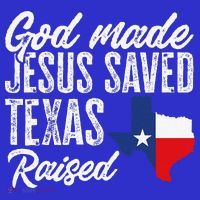 God Made Jesus Saved Texas Raised Texas Pride State Kids Sweatshirt thumb 2