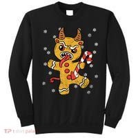 Gingerbread Man Krampus Christmas Pajama Xmas Candy Cane Sweatshirt thumb 0