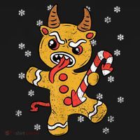 Gingerbread Man Krampus Christmas Pajama Xmas Candy Cane Women's Hoodie thumb 2