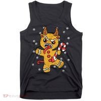 Gingerbread Man Krampus Christmas Pajama Xmas Candy Cane Tank Top thumb 0