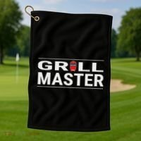 Grill Master Kamado Style Bbq Barbecue Pitmaster Golf Towel thumb 1