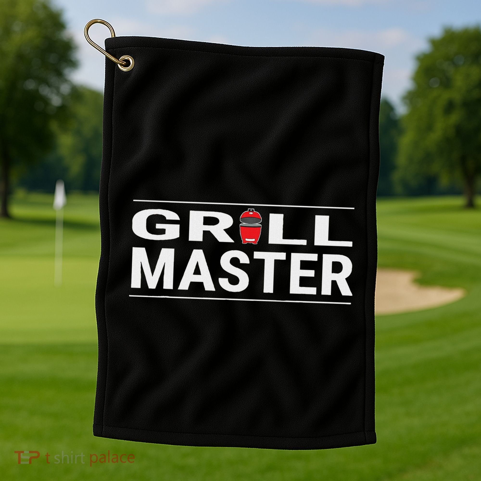 Grill Master Kamado Style Bbq Barbecue Pitmaster Golf Towel