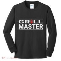 Grill Master Kamado Style Bbq Barbecue Pitmaster Kids Long Sleeve Shirt thumb 0