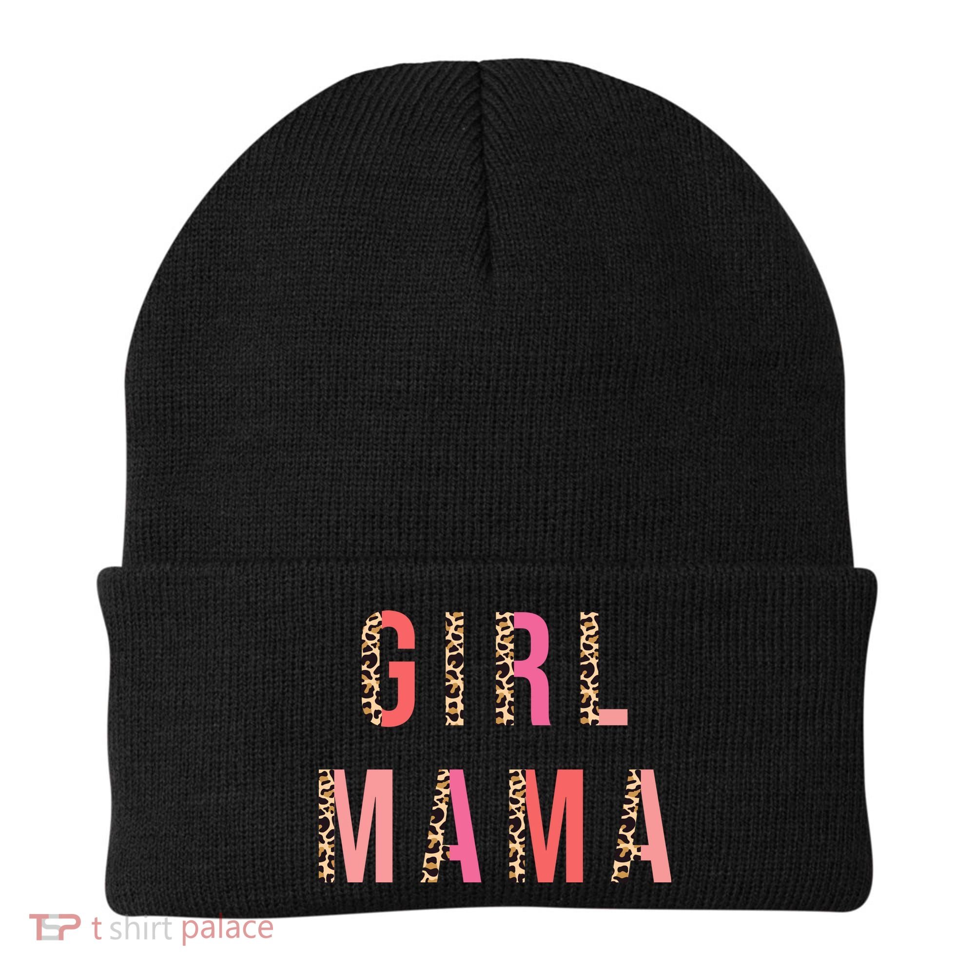 Girl Mama Leopard Beanie