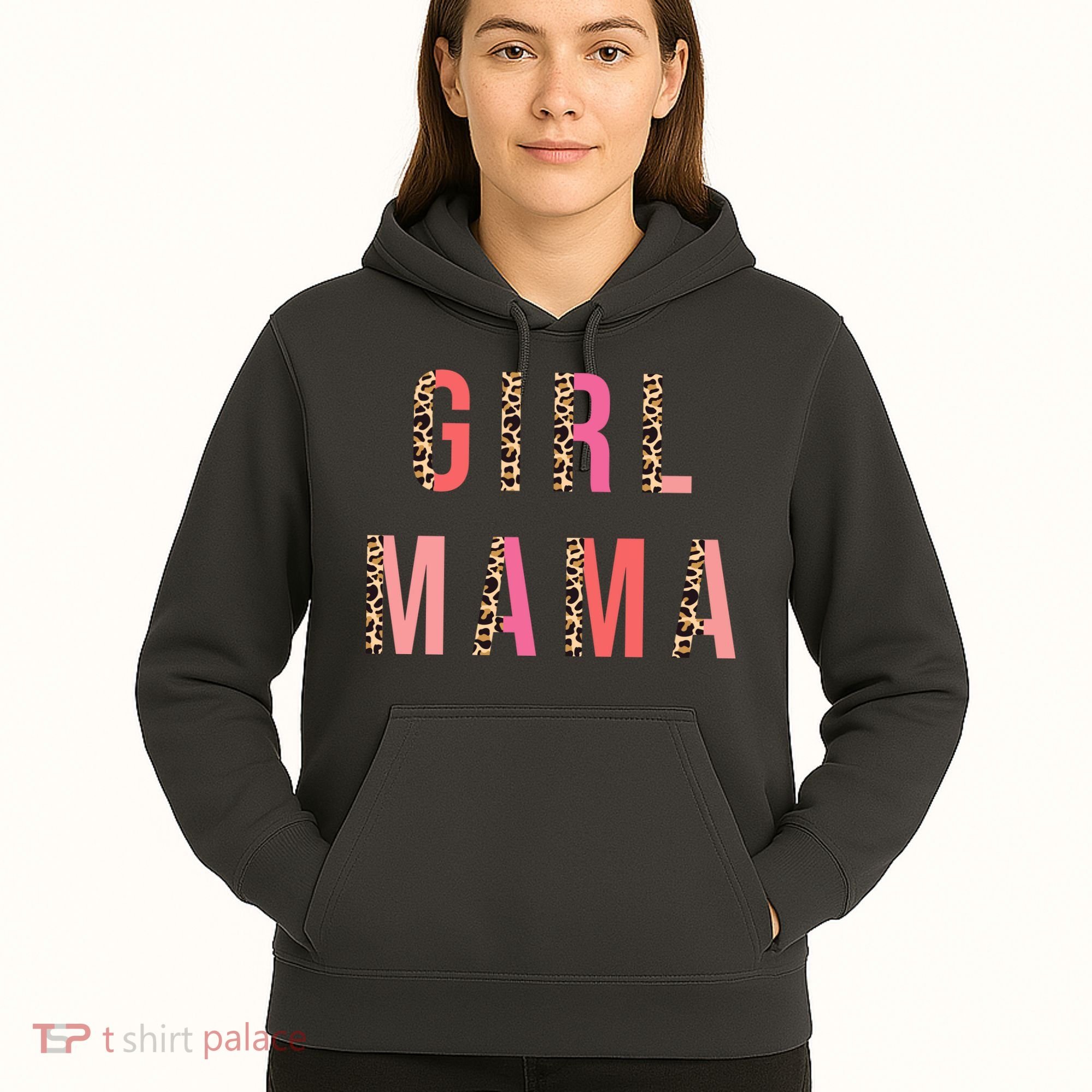 Girl Mama Leopard Hoodie