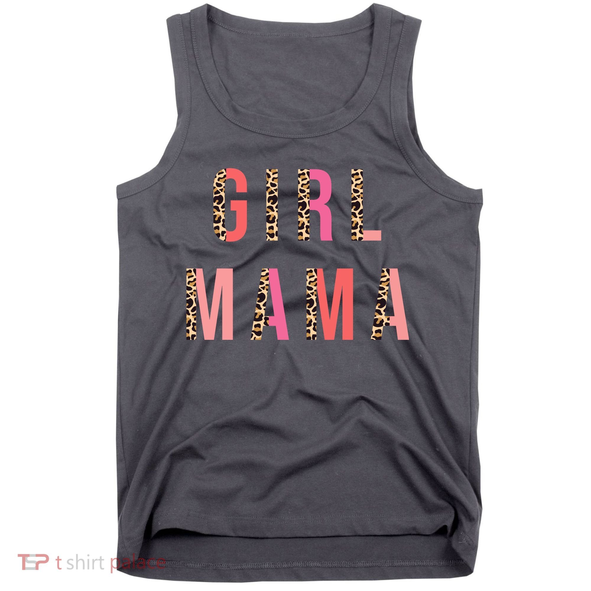 Girl Mama Leopard Tank Top