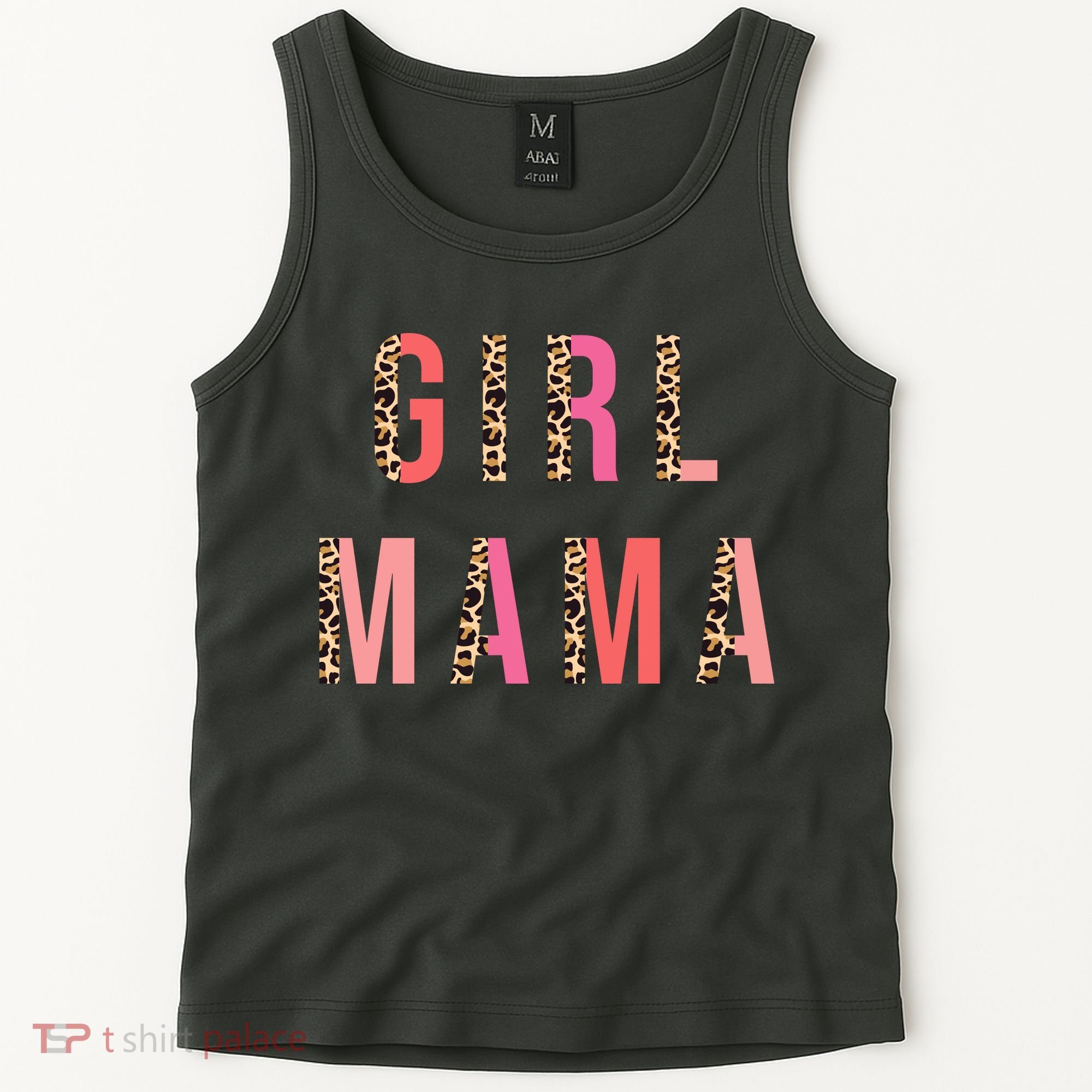 Girl Mama Leopard Tank Top